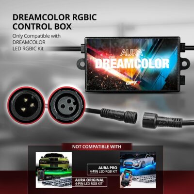 OPT7 Aura DreamColor Underglow Chasing Light Kit with APP & Remote Control, 4 PCS Flexible RGBIC LED Strips, 12V Neon Accent Underbody Lights for Car Truck RV, Multi Color Music Mode, Easter Gifts - Image 7