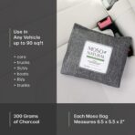 Moso Natural Charcoal Odor Absorber for Cars, 300g Bamboo Charcoal Air Purifying Bag, Unscented Odor Eliminator, Lasts Up to 2 Years, HGTV Editors’ Pick - Image 3