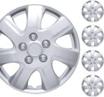 BDK Hubcaps Wheel Covers For (2006-2014) Toyota Camry 16 Inch Hubcaps Set Of 4, Snap-on Direct OEM Replacement For Toyota Camry Hubcaps 16 Inch Wheel Covers Impact-Resistant High Durability