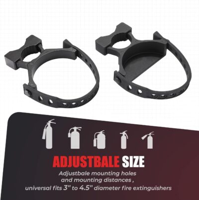 Kemimoto UTV Fire Extinguisher Holder, Adjustable Quick Release Roll Bar Fire Extinguisher Mount compatible with Polaris RZR Can Am X3 compatible with Kawasaki Teryx - Image 3