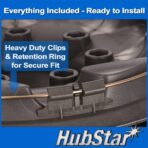 Hubcap Replacement for Ford Van 1998-2023, Sturdy 16-inch Wheel Cover (4 Piece Set) - Image 5