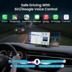 Largest 11.5 inch Wireless CarPlay Screen for Car, A-pple CarPlay & Android Auto HD Touchscreen with 4K Dash Cam/1080P Backup Camera/Navigation/Bluetooth/Voice Control/FM/Mirror Link,for All Vehicles - Image 8