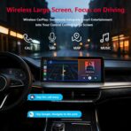 10" HD CarPlayScreen for Apple CarPlay & Android Auto, Featuring Mirror Link, Voice Control, Music Playback, GPS Navigation, Backup Camera, Bluetooth - Image 2