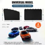 Car Window Sun Shade for Side Window, 4 Pcs Magnetic Covers Blackout Car Sun Shade Privacy Curtains Universal UV Protection Automotive Sunshades for Family Baby Kids Camping - Image 6