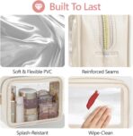 PACKISM Clear Makeup Bag - TSA Approved Toiletry Bag for Carry-on & Checked Luggage, Water Resistant Car Storage Organizer with Reinforced Seams - Image 7