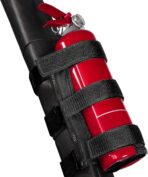 Voodonala Adjustable Roll Bar Fire Extinguisher Mount Holder 3 lb for Jeep Wrangler Unlimited CJ YJ LJ TJ JK JKU JL JLU 4XE,(Black,with Quick disassembly Zipper)