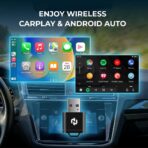 N Wireless CarPlay Adapter for Factory Wired CarPlay Cars – Convert Wired Apple CarPlay to Wireless, 5GHz Fast & Stable Connection, Plug & Play USB Dongle, Auto-Reconnect, Smooth Audio & Navigation - Image 2