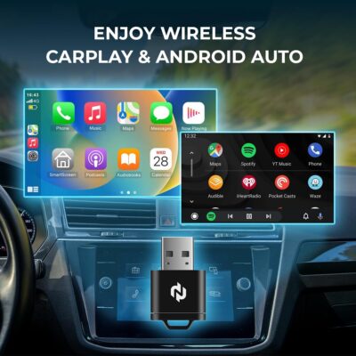 N Wireless CarPlay Adapter for Factory Wired CarPlay Cars – Convert Wired Apple CarPlay to Wireless, 5GHz Fast & Stable Connection, Plug & Play USB Dongle, Auto-Reconnect, Smooth Audio & Navigation - Image 2