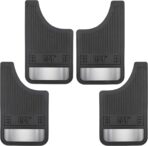 Caterpillar Heavy Duty Splash Guards Pro Mud Flaps Fenders - Ultra Tough Dirt/Slush Protection with Night Reflectors - Easy Installation (CAGD-080+CAGD-080_ALT) Front/Rear Tires, 4 Count (Pack of 1)