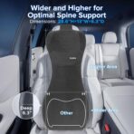 Lumbar Support Pillow for Car with Headrest, Memory Foam Cushion for Back & Neck Support, Muscle Fatigue Relief, Full-Length S-Curve Support for Long Drives, Fits Cars, SUVs, Trucks - Image 4