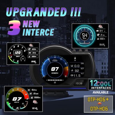 OBD2 GPS Dual System Car HUD Display - Digital Speedometer with Water Temp Voltage RPM - Universal Heads Up Display for Most Vehicles - Image 3