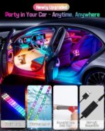 72 LED USB Interior Car Strip Lights Dream Color RGB-IC 12V DC with App RF Remote Control Multicolor Footwell Under Dash Chasing Inside Light Kits Music Sync Mode LED Lights for Cars Truck ATV UTV - Image 8