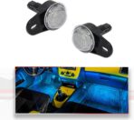 Interior Ice Blue LED Courtesy Footwell Lights Under Dashboard Floorboard Courtesy Lamps For Jeep Dodge Ram 1999-2019