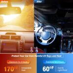 Windshield Sun Shade - Car Sun Shade Windshield, Reflector Sunshade Offers Ultimate Protection for Car Interior - Image 3
