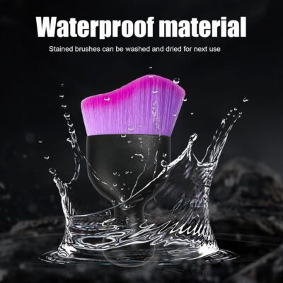 Ziciner Car Detailing Brush, Curved Soft Bristles Auto Removal Dust Collectors, Universal Vehicle Dashboard, Air Conditioner Vents etc Interior Cleaning Tool Accessories (Double Purple) - Image 4