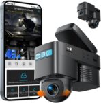 Volam 4G LTE Cellular Dash Cam with Live Streaming & GPS Tracking - Dual Car Security Camera with Remote Live View,Cloud Storage,AI Motion Detection,Sentry Mode, Anti-Theft Protection for Vandalism