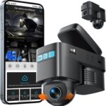 Volam 4G LTE Cellular Dash Cam with Live Streaming & GPS Tracking - Dual Car Security Camera with Remote Live View,Cloud Storage,AI Motion Detection,Sentry Mode, Anti-Theft Protection for Vandalism