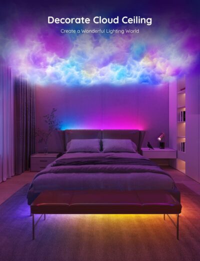 Govee 100ft RGBIC LED Strip Lights, Smart LED Lights Work with Alexa and Google Assistant, LED Lights for Bedroom WiFi App Control Segmented DIY Multiple Colors, Color Changing Light, (2 x 50ft) - Image 6