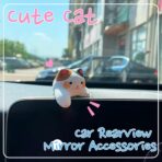 Cat Car Dashboard Decor - Cute Cat Figurine - Funny Dashboard Decor for Cute Car Ornament Gifts and Interior Decors (Kitty A) - Image 2