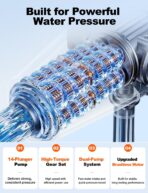 Cordless Pressure Washer, 1880 Max PSI 3.0 GPM Battery Powered Power Washer with Multi-Level Adjustment, 6-in-1 Nozzle & Foam Cannon, Portable Power Cleaner Kit with 32ft Hose for Car & Home - Image 2