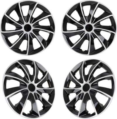 ECCPP 4PCS Easy to install 16 Inch Hubcap Wheel Cover Auto Tire Replacement Exterior Cap-Snap On Hubcap OEM Replacement Full Lug Skin - Image 2