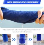 4PCS Microfiber Towels for Car, 12" x 16" 600GSM Cleaning Rags Ultra Absorbent Dusting Cloth, Scratch-Free Drying & Detailing Towel Wash Cloths for Car Interior & Exterior - Image 4