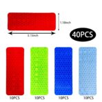 40 PCS Reflective Stickers, High Visibility Reflective Tape, Waterproof Safety Reflective Tape for Car Trailer Truck Bike Motorcycle, 1.18 x 3.15 Inch - Image 2