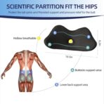 Lumbar Support Pillow for Car, 2 in 1 Memory Foam Lower Back Support Cushion, Fill Bucket Seat and Sciatica Pain Relief Pillow, Back Support Pillow for Car, Office Chair, Wheelchair. - Image 4