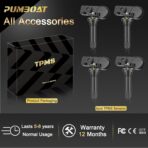 TPMS Chrysler 33Mhz Pre-Programmed Tire Pressure Monitoring Sensor Compatible with Jeep Grand Cherokee(2010-2015)|➥Dodge Grand Caravan(2011-2022)#OE Replace:56029398AB(Set of 4) 4 - Image 9