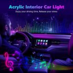 Interior Car LED Strip Lights, Acrylic LED Lights for Car with Wireless APP Dynamic Dreamcolor Chasing 6 in 1 Ambient Lighting Kits, 175 inches 593 LED Sound Active Function Neon Lights - Image 8