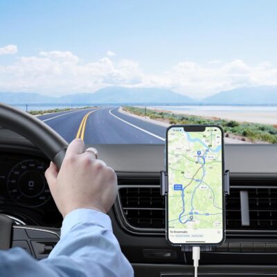 Blukar Car Phone Holder Mount, Super Stable Air Vent Cell Phone Car Mount with 2025 Metal Hook Clip, 360° Rotation,One Button Release for iPhone, Galaxy, Google, and All Other Smartphones - Image 8