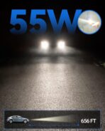 H11 Headlight Bulb H11 Halogen Bulbs No Flashing 12V 55W 5000K Xenon White, 2 Pack - Image 4