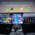 AI Box Wireless CarPlay & Auto Adapter - Plug & Play, Dual-Band WiFi, Bluetooth 5.4, 4K Video Support, Android 13.0 System, Compatible with Factory CarPlay & Android Auto （4GB RAM+32GB ROM） - Image 5