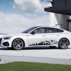 TOMALL 1 Pair 77.4'' Mountain Tree Forest Vinyl Decals for Car Body Door Side Auto Mountains Graphic Stickers Decoration for SUV Off-Road Vehicles Universal Stickers Accessories (B-Black-Large) - Image 5