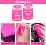 THINKWORK Pink Car Duster Interior Kit, Perfect Car Detailing Brush Kit for Cleaning Windows,Windshield,Dashboard and Air Vents Suitable for All Cars - Image 4