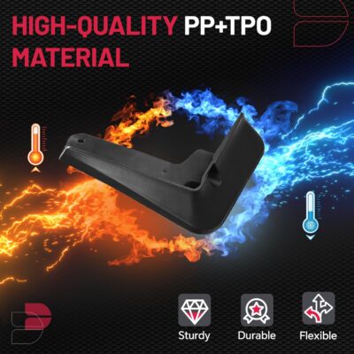 BDFHYK Mud Flaps Splash Guards 4PCS Front & Rear Side Mud Guards Compatible with Toyota Camry SE XSE 2018-2022 - Image 5