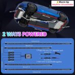 YUGUANG 4Pcs Underglow Kit for Car, APP Control Multicolor Car Underglow Light Kit Music Sync RGB Underbody Strips Light Waterproof for Cars Trucks SUVs - Image 3