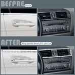 Kingdder 32.8Ft Bling Car Trim Self Adhesive Glitter Crystal Rhinestone Car Interior Exterior Accessories for Women DIY Line Molding Stickers for Auto Dashboard Diamond Ribbon Strips Decor (White) - Image 6