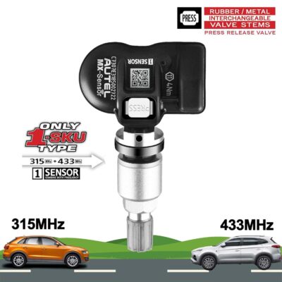 Autel TPMS Sensors Set of 4, Programmable Mx Sensor for Tire Pressure,315MHz + 433MHz Press-in OE-Level(Metal valves) Programmed by TS408S TS508WF TS601 TS900 MS906TS ITS600 - Image 4