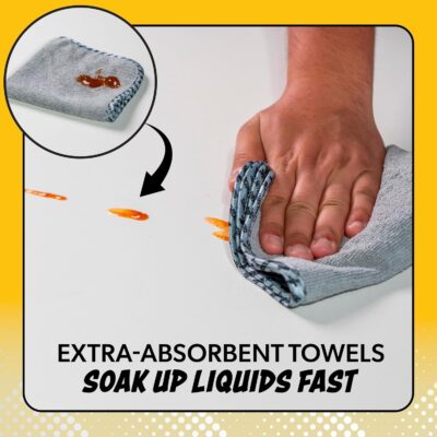 Chemical Guys Microfiber Towels for Cars Microfiber Cleaning Cloth Multi Color Drying Towels Car Detailing for Wash Interior and Glass, 14 x 12 Inch - 6 Pack - Image 3