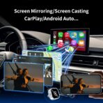 HYPAX Wireless CarPlay Adapter-4 in 1 Screen Mirror Link Car Adapter Android Auto Multi-User Seamless Connection Converts Wired to Wireless CarPlay Adapter - No Latency from iOS 10+ to Screen w/USB-C - Image 2