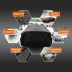 uxcell 3XL Breathable Waterproof Car Cover with Mirror Pockets - All-Season Protection for SUV, Pickup Trucks, Large Vehicles - Image 5