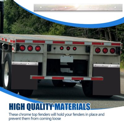 2 Pcs 2" X 24" Studded Mud Flap Top Plate with Perforated, Stainless Steel, for Fixing Mudguard (2 Pcs,Porous) - Image 5