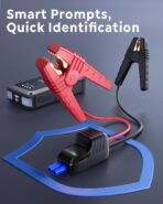 TREKURE Portable Car Battery Jump Starter 4000A 16800mAh Jump Box, Car Battery Jumper Starter Portable Jumper Cables for car(8.0L Gas/6.5L Diesel), Fast Charge, Lights, Compact - Image 6
