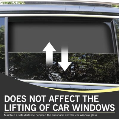 4PCS Auto Window Shade, Magnetic Side Window Sun Shade, Block Light Car Window Covers, Heat Insulation and UV Protection Car Curtain, Universal Interior Accessories - Image 4