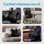 Everlasting Comfort Lumbar Support Pillow for Office Chair - Memory Foam Back Cushion for Car Seat - Promotes Better Posture, Back Pain Relief - Ideal Gaming and Desk Chairs Work and Home Essentials - Image 5