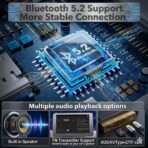 Portable Carplay Screen for Car, 7" HD Touchscreen for Car with Backup Camera/Mirror Link/Bluetooth/Voice Control/GPS/AUX/FM Satellite Radio for All Vehicles. - Image 2