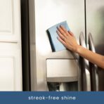 S&T INC. 150 Pack Microfiber Cleaning Cloth, Bulk Towels for Home, Reusable Microfiber Towels for Cars, Cleaning Rags, Light Blue, 11.5 Inches x 11.5 Inches, 150 Count - Image 4