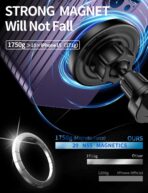 MagSafe Car Mount Charger, 3 in 1 [LED RGB HandsFree] Wireless Car Charger, Magnetic Phone Holders for Your Car- Fast Charging Car MagSafe Charger for iPhone 17/16/15/14/13/12 Series, for Men Women - Image 7