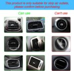 20 Pieces Car Air Conditioner Decoration Strip for Vent Outlet, Universal Waterproof Bendable Air Vent Outlet Trim Decoration, Suitable for Most Air Vent Outlet, Car Interior Accessories (Silver) - Image 4